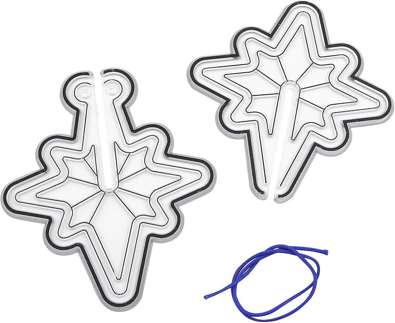 3D Star of Bethlehem Suncatcher Plastic Decorations – 4" (Pack of 6) - Vibrant Ornaments for Holiday Decor, Christmas Trees & Nativity Displays