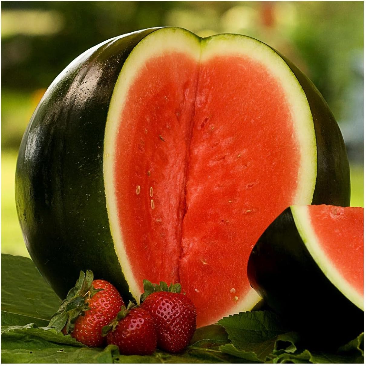 Everwilde Farms - 1 Lb Black Diamond Watermelon Seeds - Gold Vault