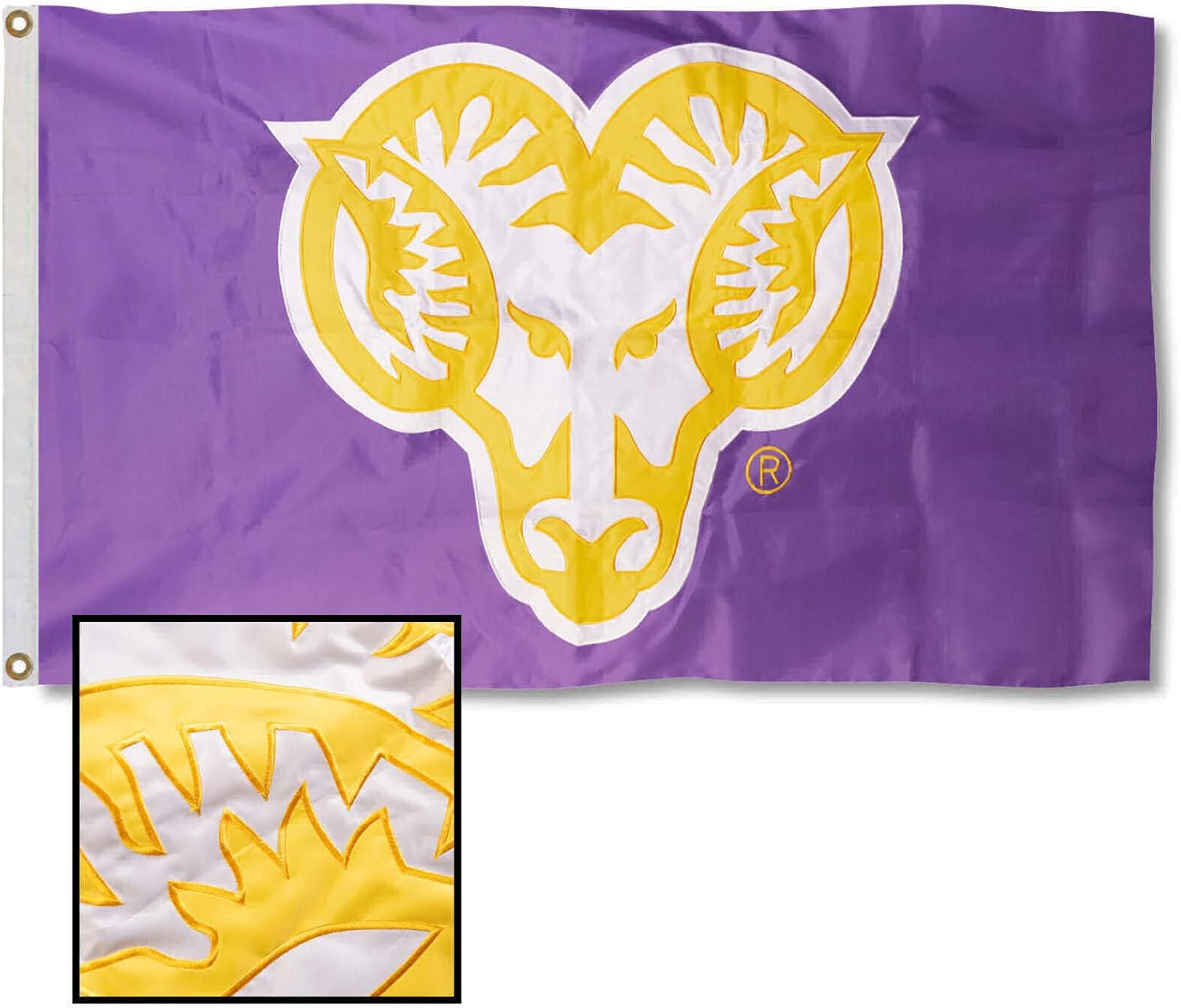 Buy College Flags & Banners Co. West Chester Golden Rams Embroidered