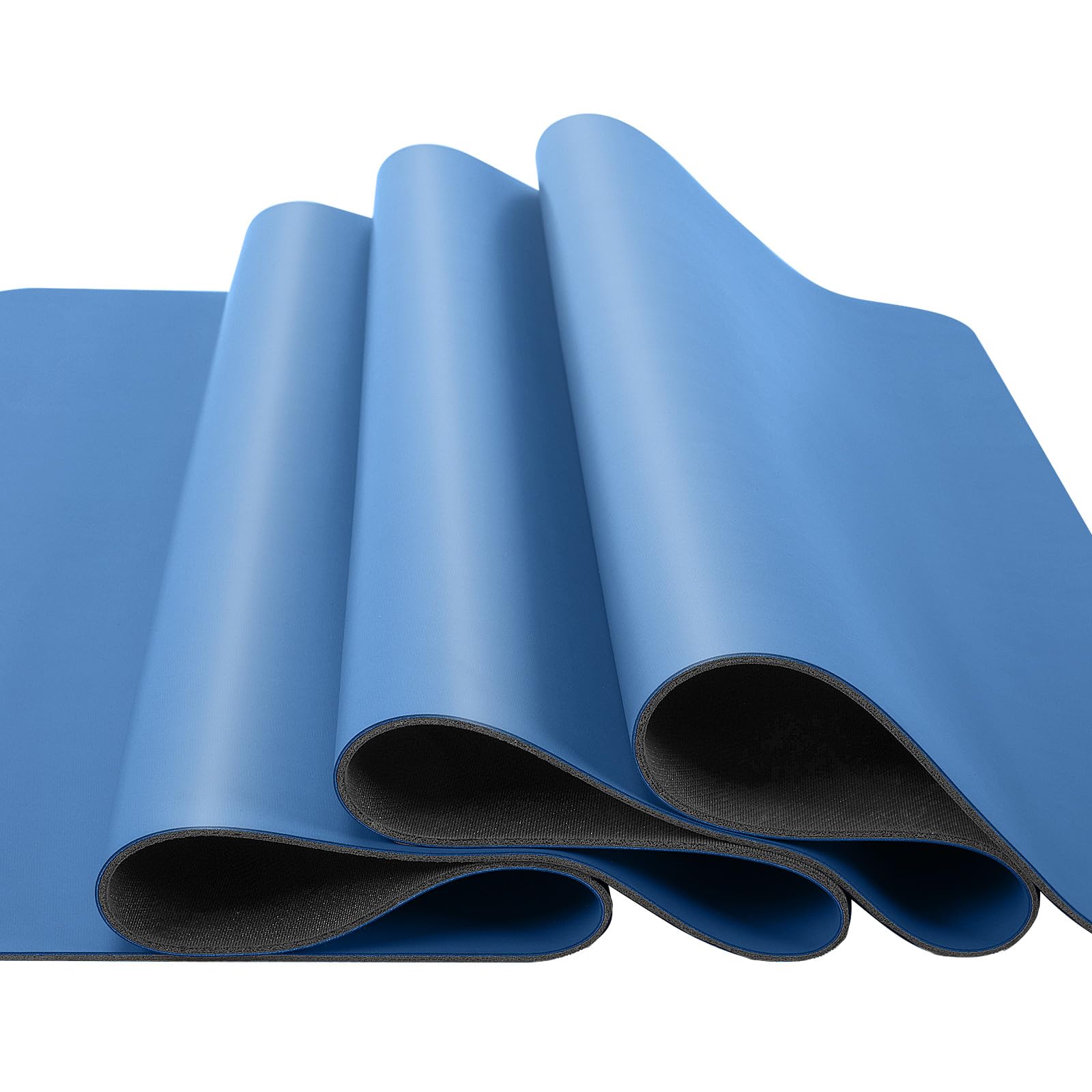 Yogamatte aus PU und Naturkautschuk, dick, rutschfest, für Damen und Herren, ideal für Yoga, Fitnessstudio, Pilates, Fitness