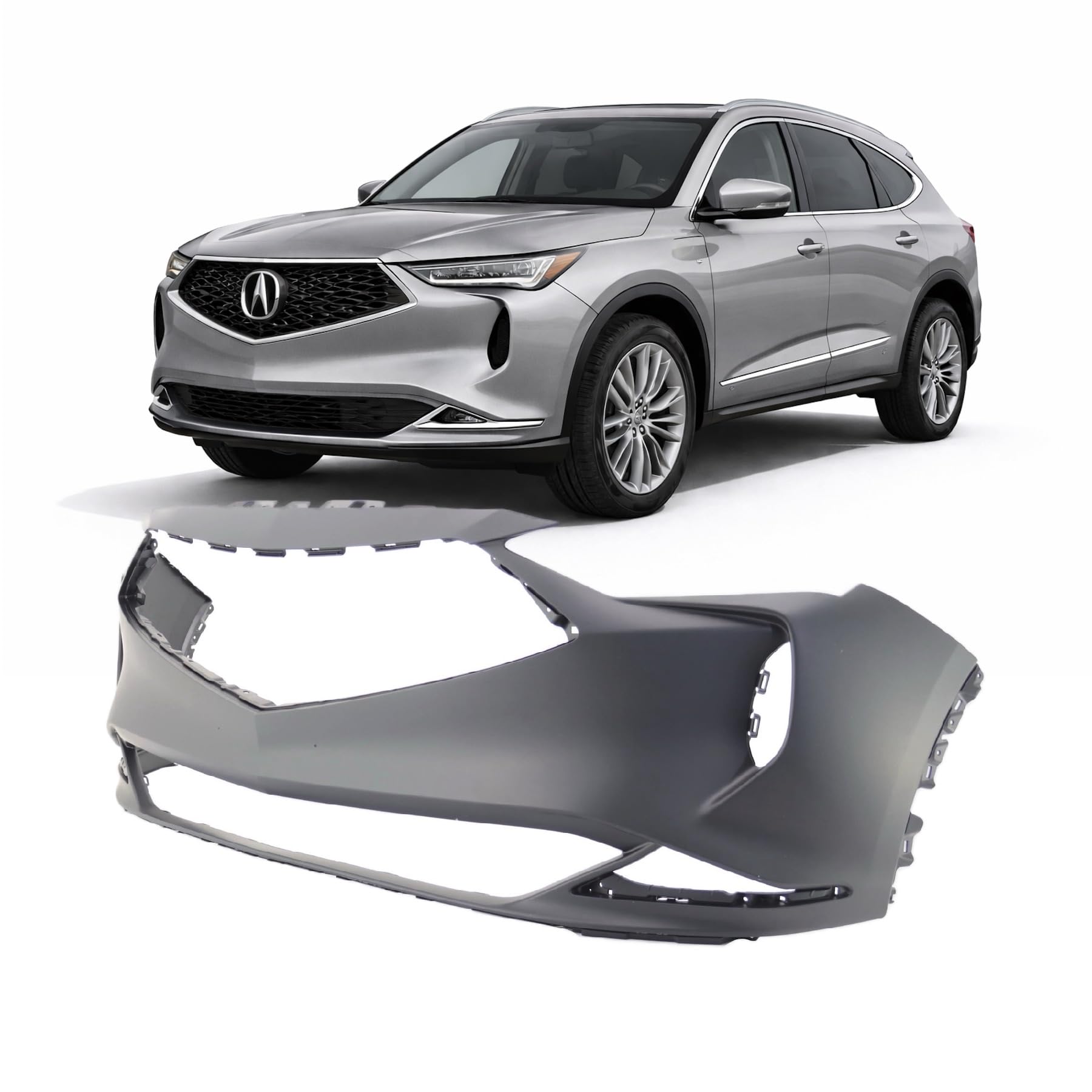 FitParts Compatible with Acura MDX 2022–2024 Front Bumper Cover