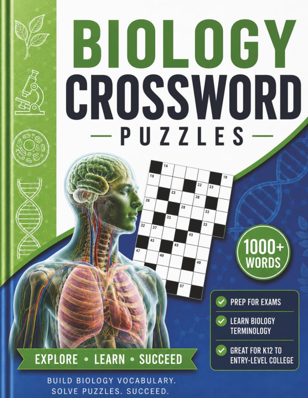 Biology Crossword Puzzles Book (Learning Through Puzzles)