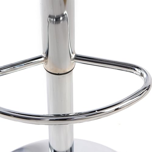 Miniatura 5 de 2 sillas de comedor ajustables de piel sintética para mostrador hidráulico, color negro, paquete de 2 (150) jersey seating