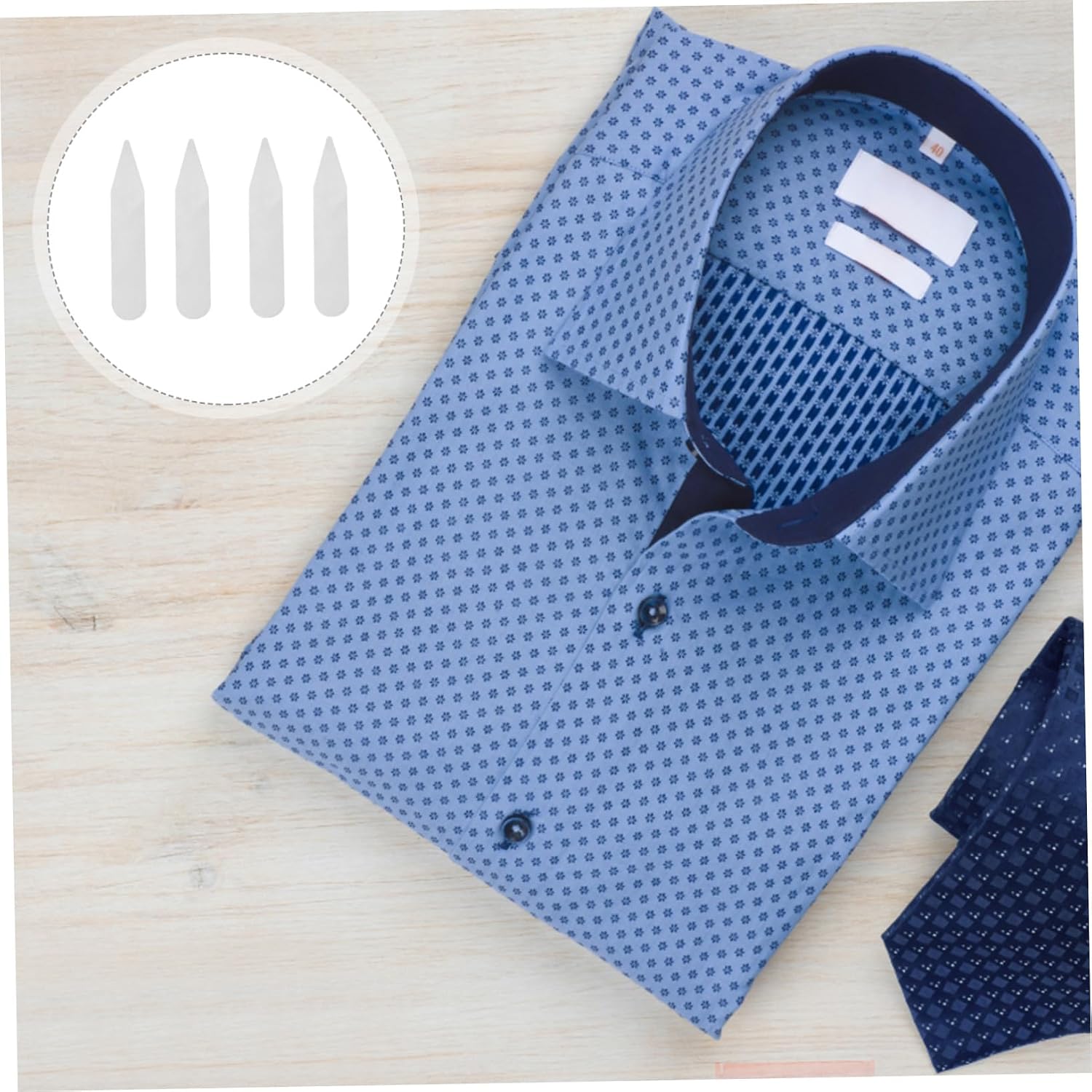 300Pcs Transparent Pet Collar Stays Shirt Collar Supports High-temperature Resistant Formal Dress Shirt Accessories for Men and Women