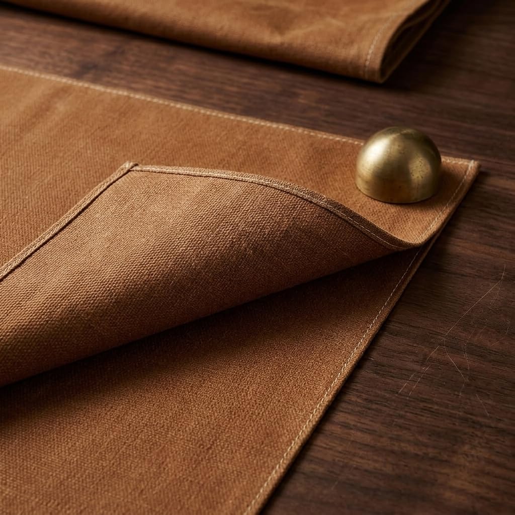 Waxed Canvas Mat in Waxed Cotton Canvas for Indoor Outdoor Use