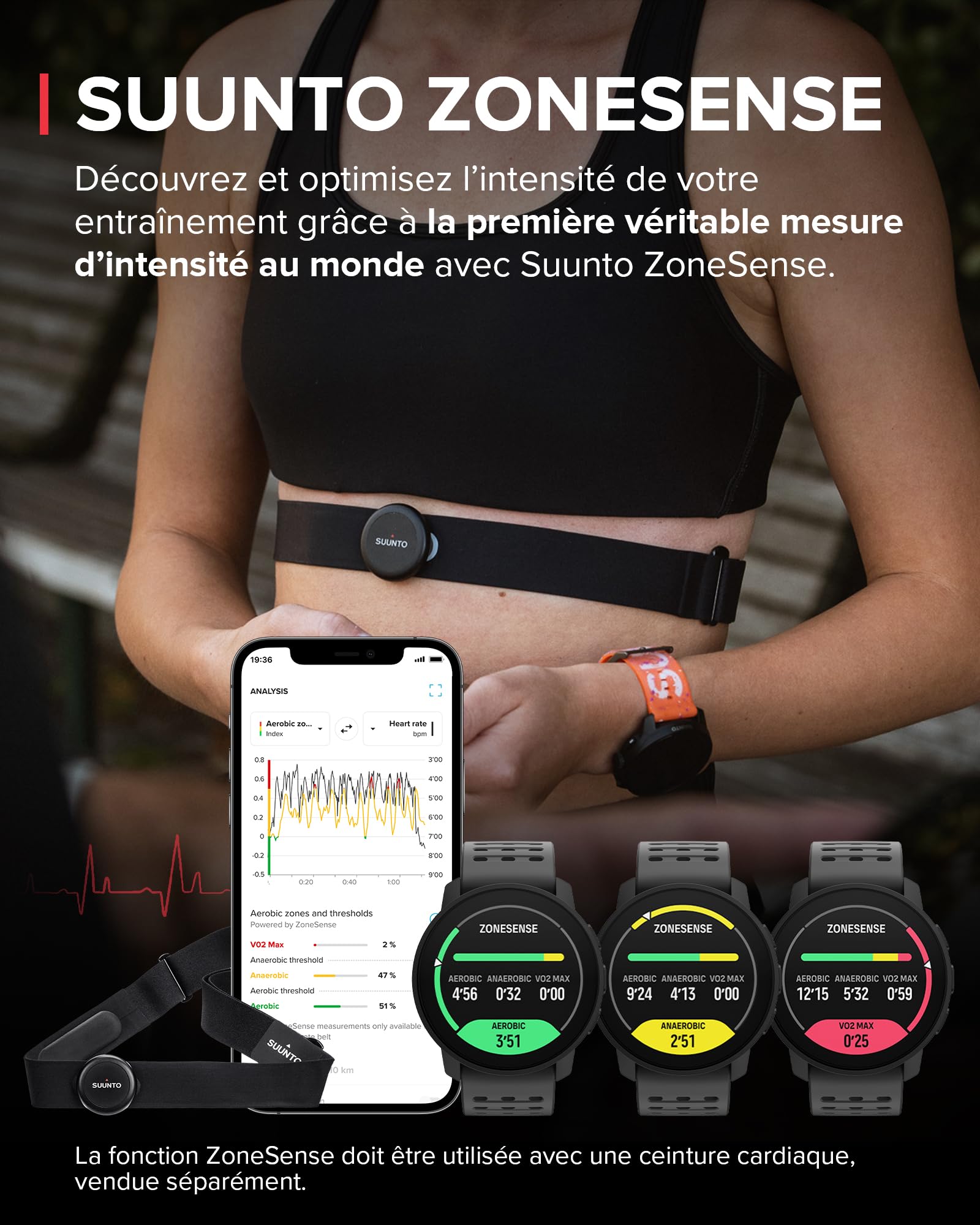 SUUNTO 9 Peak Pro Montre Sport Homme Femme, 95+ Sports, Tracker d'Activités GPS, Smartwatch Soins de Santé 24/7, Cardiofréquencemètre, Altimètre, Baromètre, 21 Jours d'Autonomie