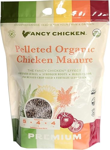 Estiércol prémium  15 libras de estiércol de pollo orgánico peleteado con potenciadores naturales del rendimiento  Alimento vegetal totalmente