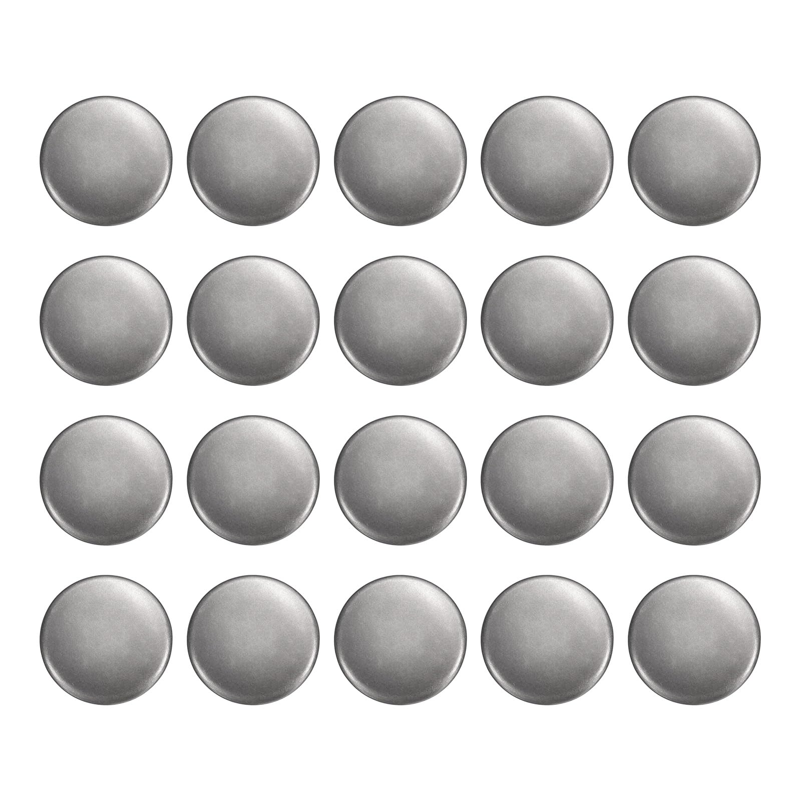 sourcing map 20pcs Metal Round Buttons 15mm Brass Sewing Craft Replacement Buttons for Blazer Suits Clothing Decoration DIY Accessories, Gun