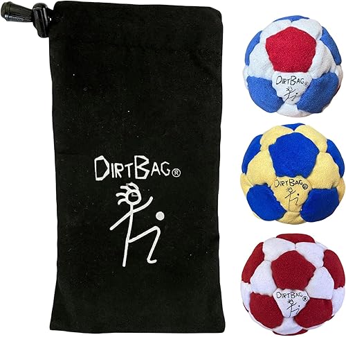 HYYGOCCTV 3Pcs Hacky Dirt Bag Set Knitted Soccer Footbags fo