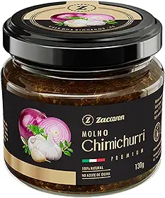 Molho Chimichurri Premium Zaccaron 130g | Tradicional Argentino e Uruguaio | Ideal para Carnes, Churrasco e Grelhados