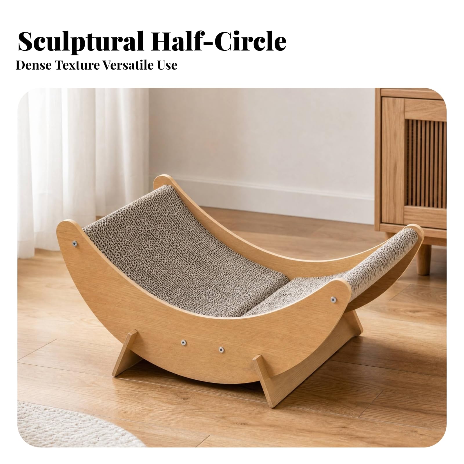 Kratzbrett mit Holzrahmen