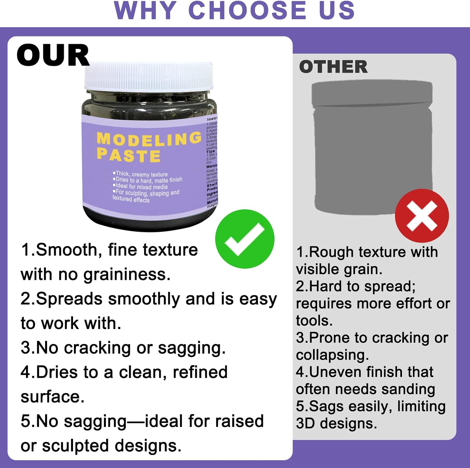 Black Modeling Paste, Black Texture Paste Paint for Craft, Modeling Craft Set,Sculpture Art Kit, Perfect for Christmas, Halloween, Thanksgiving & New Year Gifts, 3.5oz/Jar
