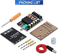 Vista 8 de ZK-1002 Bluetooth 5.0 Audio Amplifier Board, 100W x 2 2.0 Channel Mini HiFi Power Amplifier Receiver with Volume Control, BT and AUX Inputs, DC