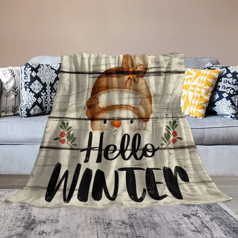 Couverture bonhomme de neige parfaite comme décoration de vacances