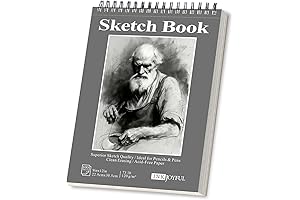 Premium 120gsm Sketch Book - 9"x12" Spiral Bound Drawing Pad