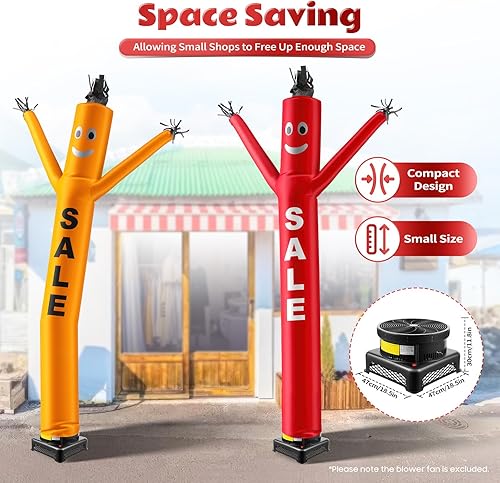 Miniatura 5 de Soplador de aire, resistente a la intemperie Air Dan cers - Ventilador inflable para hombre de tubo inflable para bailarines del cielo de 17.7