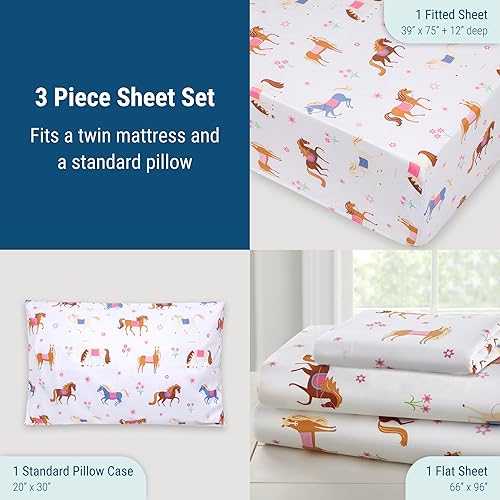 Miniatura 21 de Wildkin Juego de sábanas tamaño individual, microfibra suave, sábana bajera y sábana superior, funda de almohada - Heroes