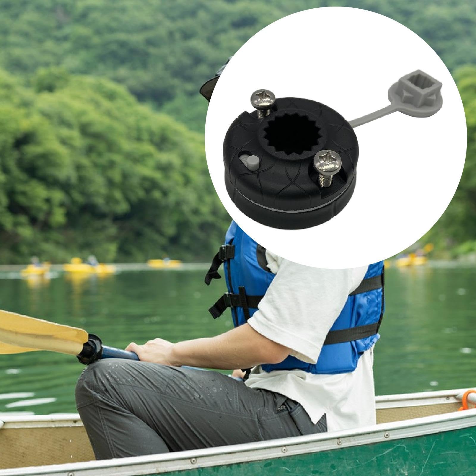 Base Universal para Accesorios de Kayak con Soporte para Y Bandera Ajustable. Compatible con, Botes, Veleros Y Yates. Fabricada, 5 Piezas