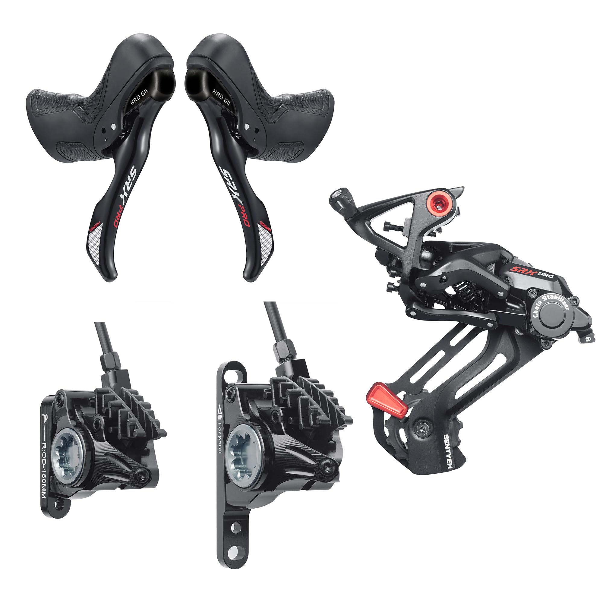 Amazon.com: SENSAH SRX PRO G11 HRD Disc 1x11s Gravel-bikes Cyclo