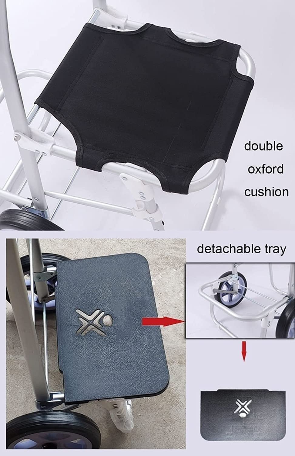 Carrello Portaspesa Ruote Carrello Spesa Multiuso Carrello Spesa For Generi Alimentari, Carrello Multiuso Pieghevole Pieghevole Usato Come Sedile Cestini Portaoggetti Con Ruote E Borsa Impermeabile Ri