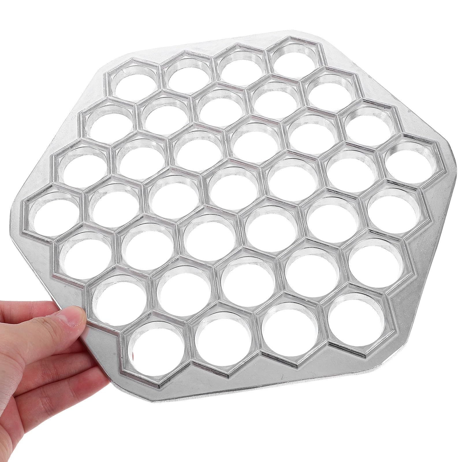 Didiseaon Stampo per Pelmeni in Metallo Riutilizzabile, Macchina per Gnocchi Multiforo, Strumento Cucina per Ravioli, Wonton e Ravioli Fritti, Facile da Pulire, Adatto a Uso Domestico