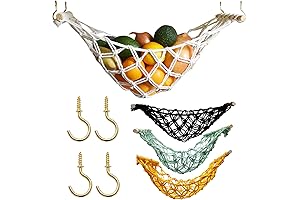 Macrame Fruit Veggies Hammock Under Cabinet: Storage That Swings