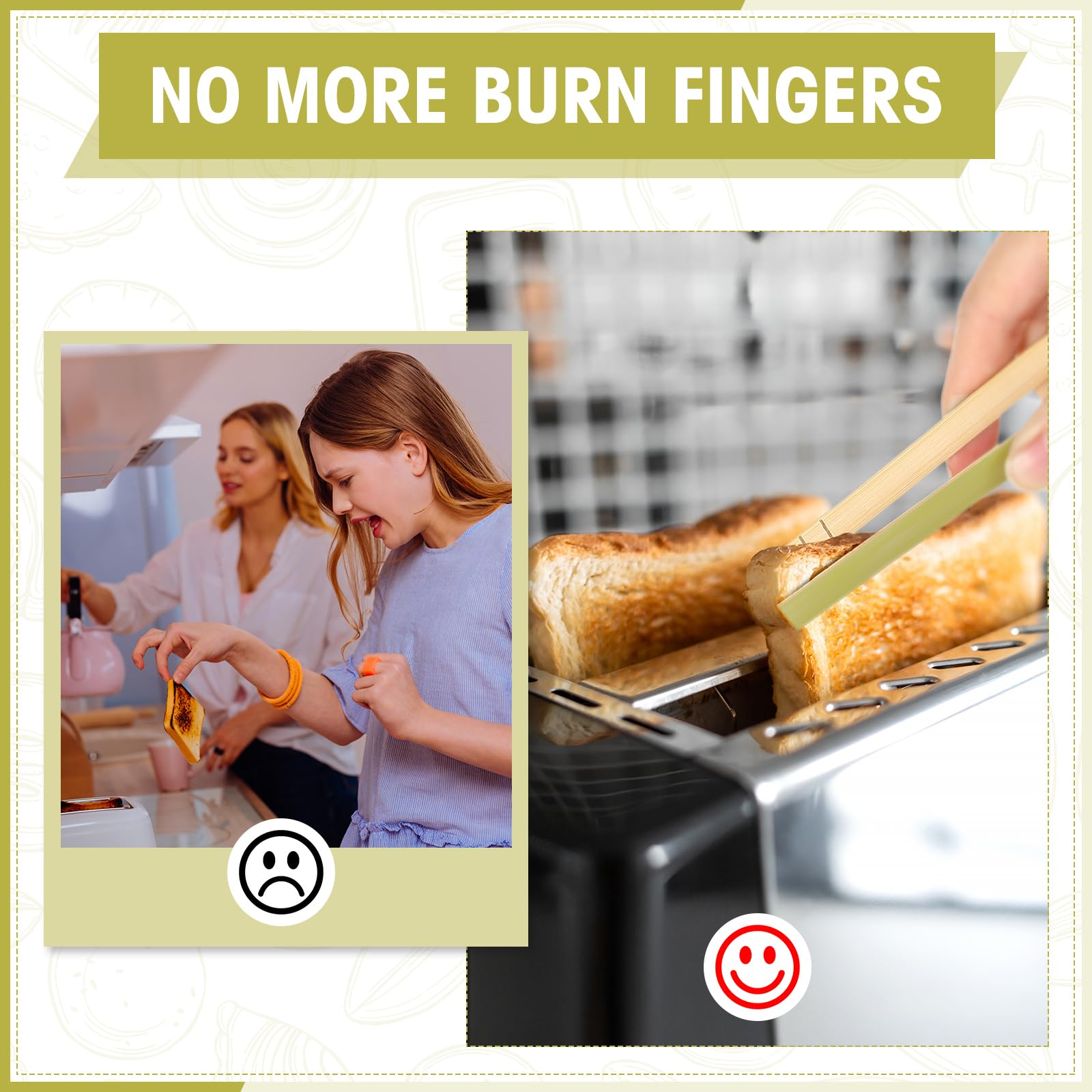 240 Stück Mini-Bambus-Zangen, Einweg-Toaster-Zangen, Charcuterie, Servierzange, Party-Kochutensilien für Catering, Buffet, Vorspeisen, Heimgebrauch, Teezubehör, 10,2 cm (4,7 Zoll)