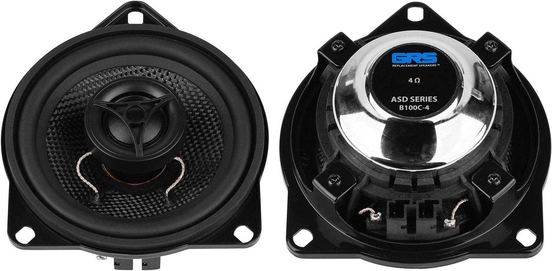 GRS B100C-4 ASD Series 4" Glass Fiber Cone Coaxial Speaker Pair