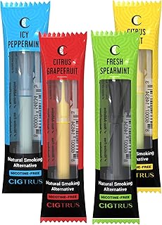 Oral Fixation Craving Relief Quit Smoking Aid Tobacco Free Nicotine Free Non-Electric Natural Support 4 Flavor Variety Pack