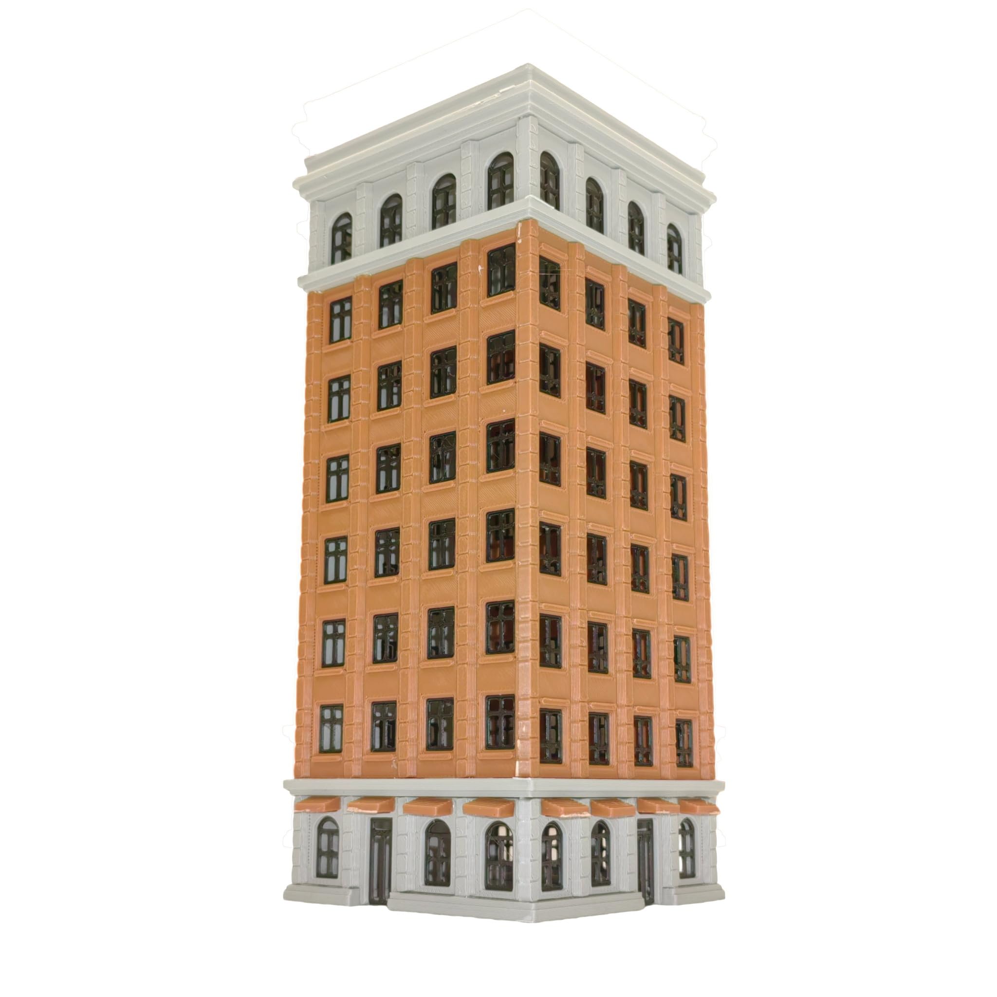Outland Models Miniatures Downtown Classic Hotel Stackable 1:160 N Scale-8-story Building kit