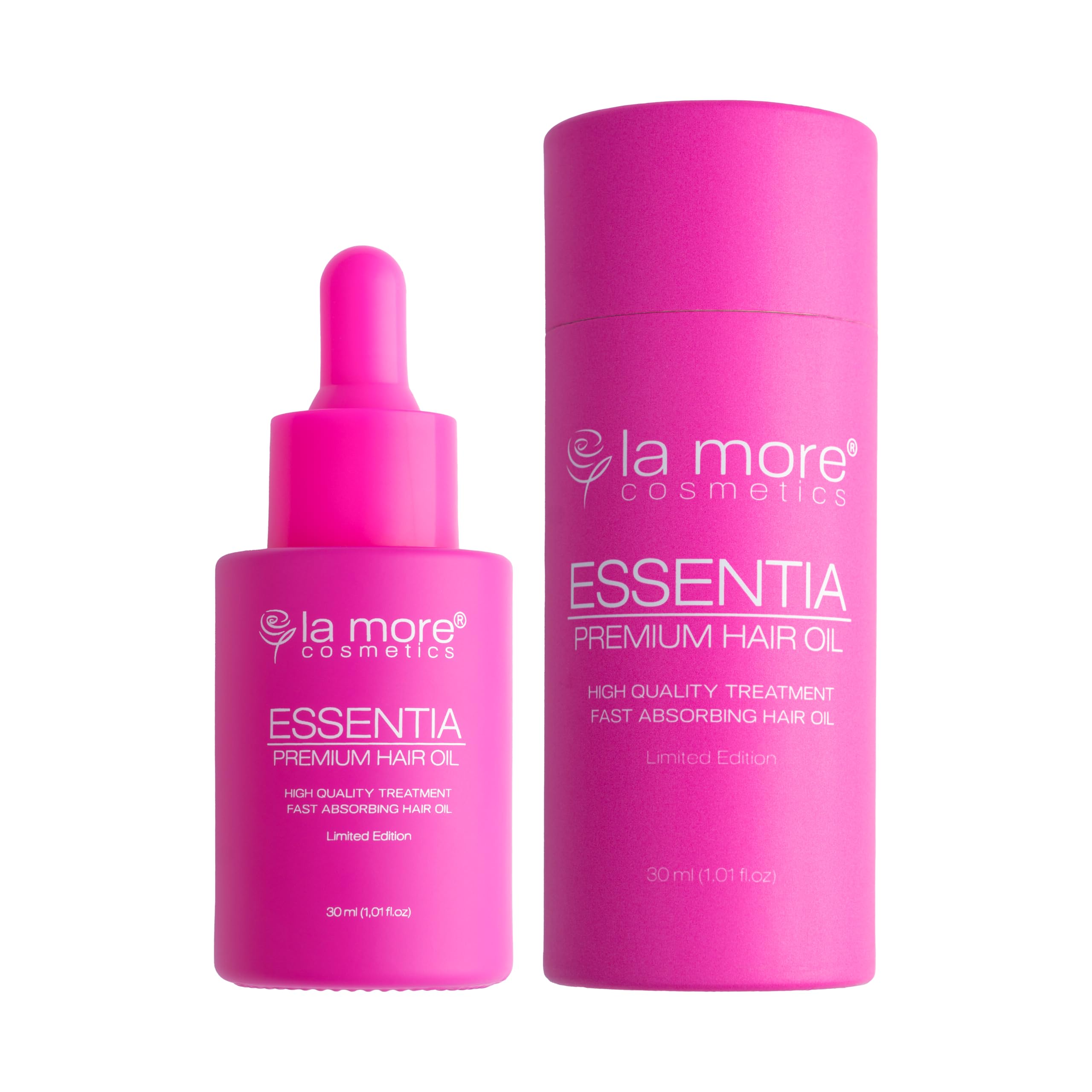 Essentia Premium Haaröl by LaMore– Tierversuchsfrei, Made in Germany, Reich an Quinoa & Braunalgen, Hochdosiert für Glanz & Revitalisierung, Geeignet für Alle Haartypen, 30ml