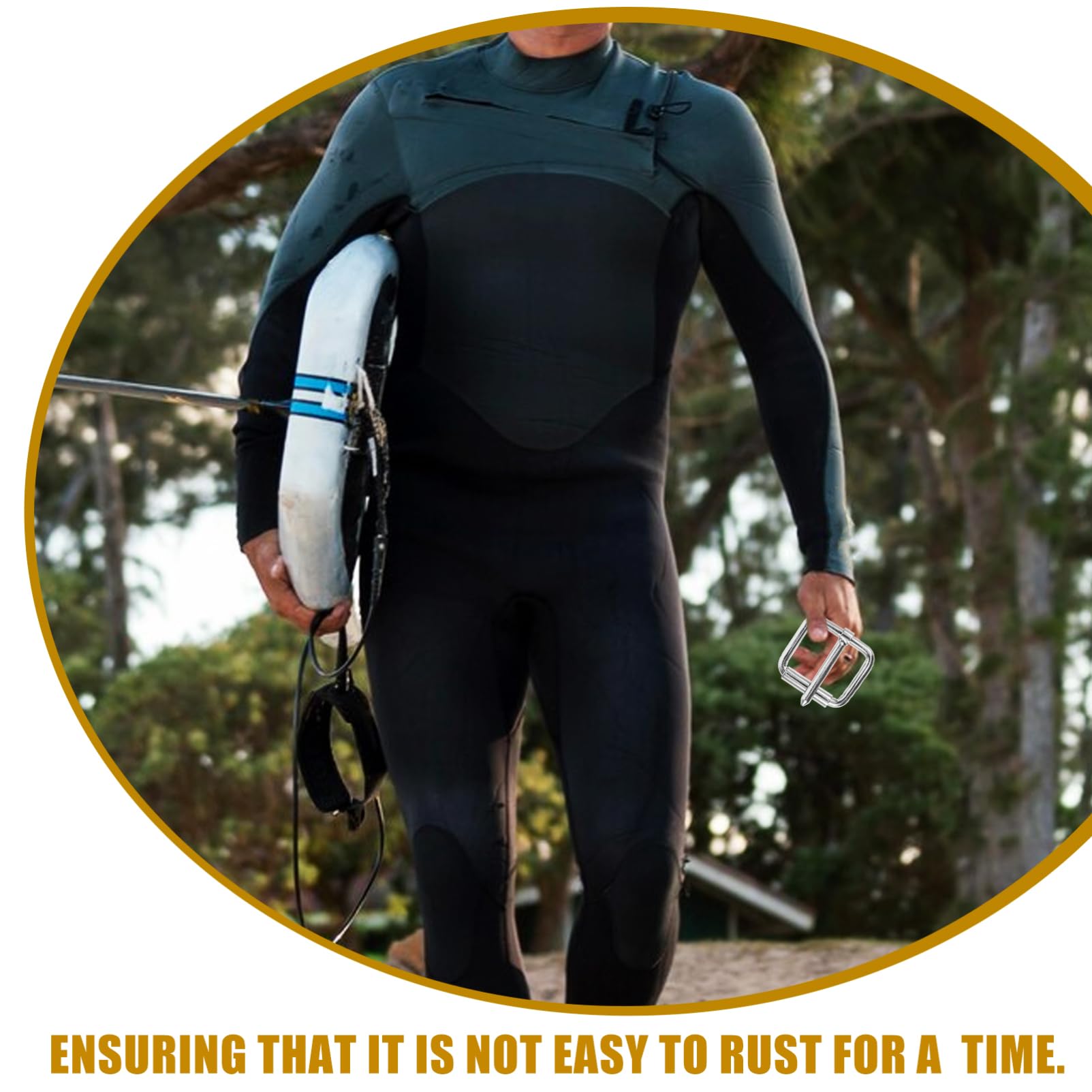 BRIGHTFUFU Diving Accessory Belt Buckle for Diving Hunting Fishing Replacement Buckles for Straps