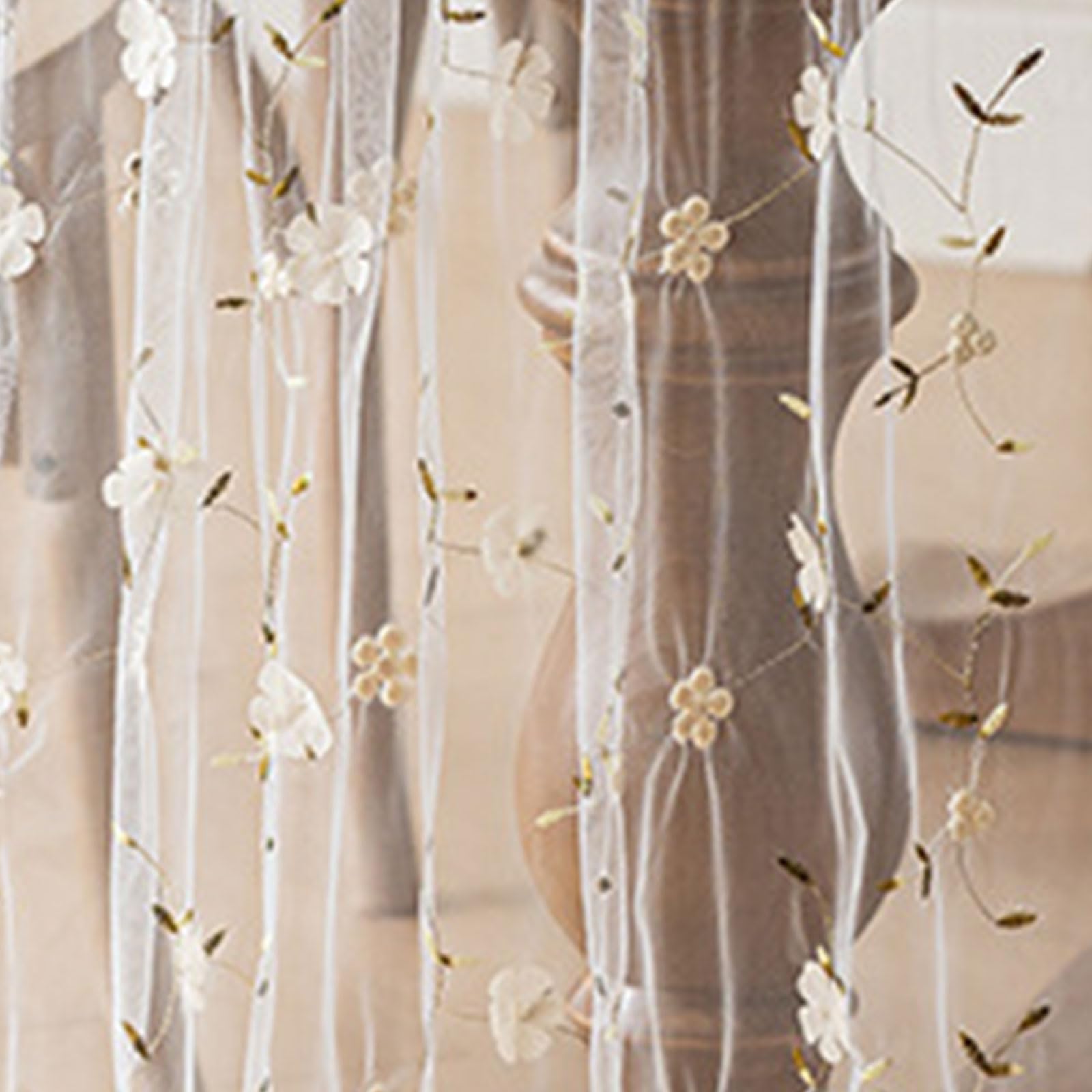 Tablecloth for Special Occasion Champagne Embroidery Flower Washable Decorative Runner Perfect for Banquets Polyester Lace Table Runner