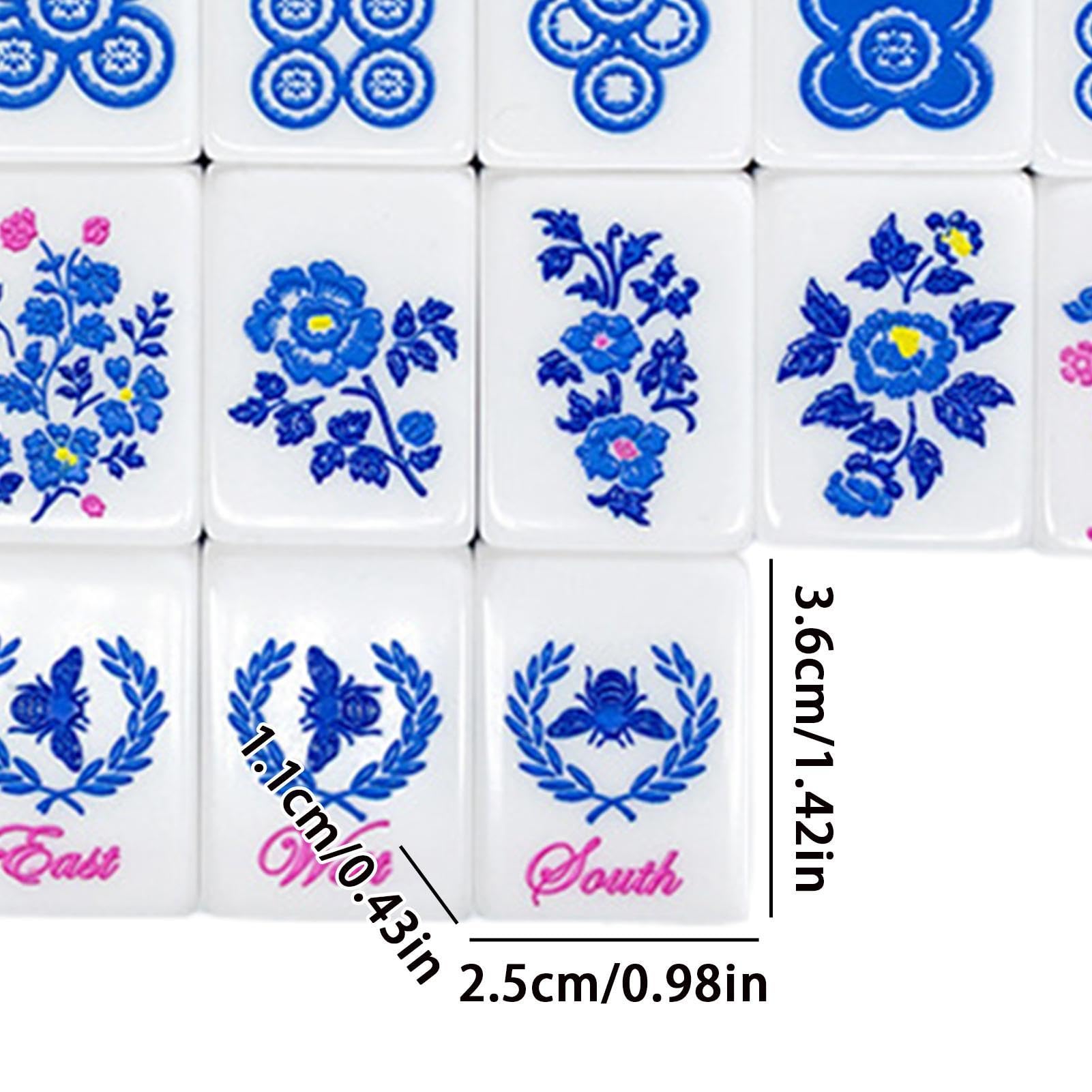 Generisch Mahjong-Stein 160-teiliges, graviertes Acryl-Gesellschaftsspiel | Amerikanische Mahjong-Steine für Reisen, Ausflüge, Zuhause, Pool, Erwachsene, Partys, Anfänger und erfahrene