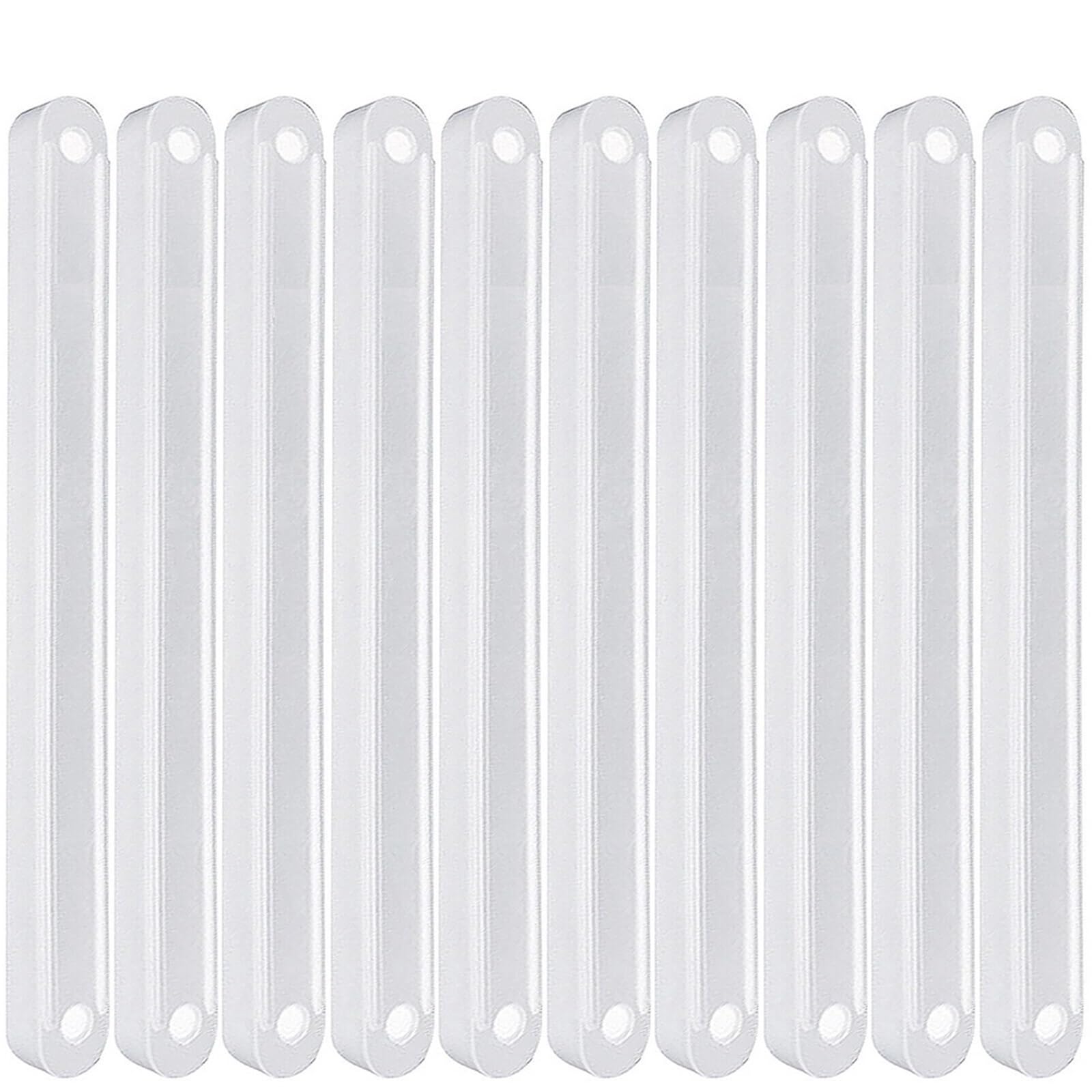 Ppqiru White 10Pcs Slide Rail Drawer Runners 180/235/298Mm For Drawers Plastic Replacement For Cabinet Drawer(,298Mm)