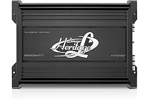 Lanzar Amplifier Car Audio, Amplifier Monoblock, 1 Channel, 3,000 Watts, 2 Ohm,...