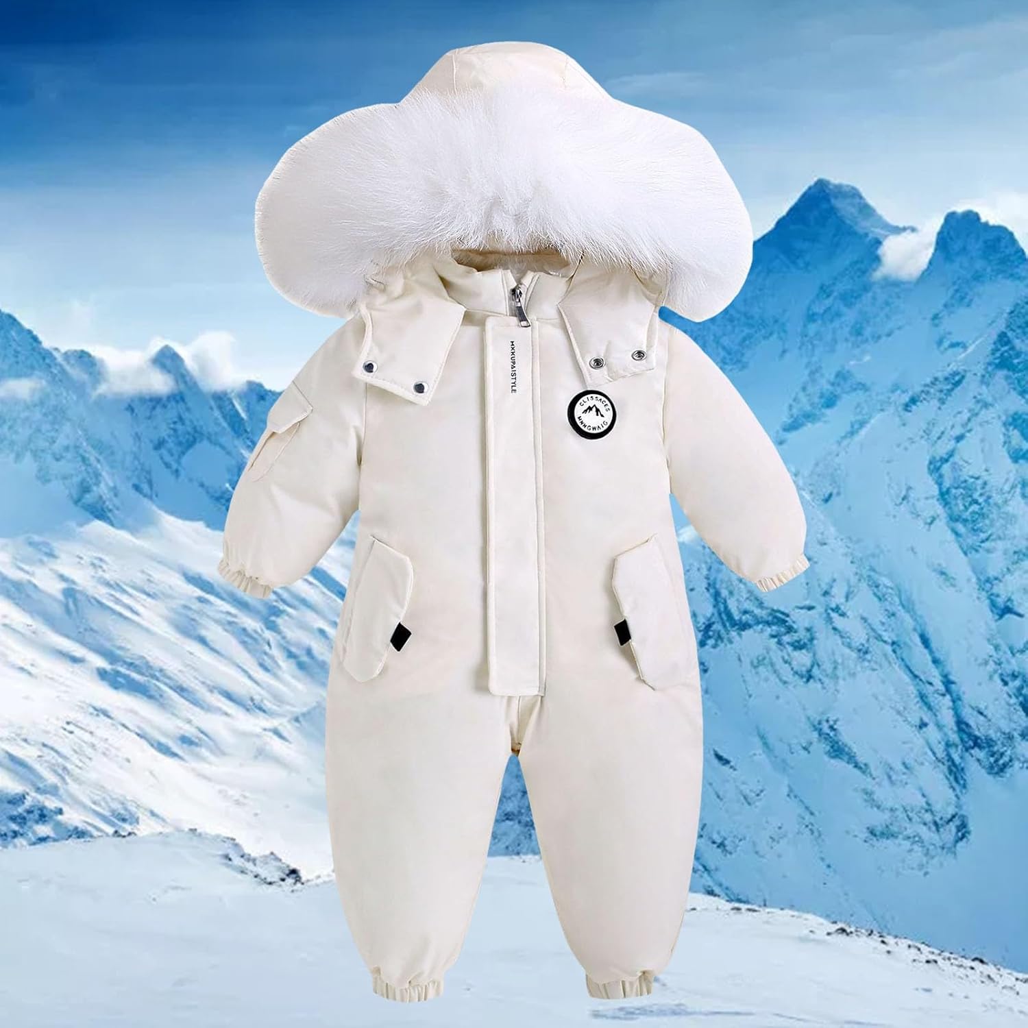 スキーウェア キッズ つなぎ スノーウェア 上下セット ジャンプスーツ スノーボードウェア ベビー 子供 男の子 女の子 カバーオー