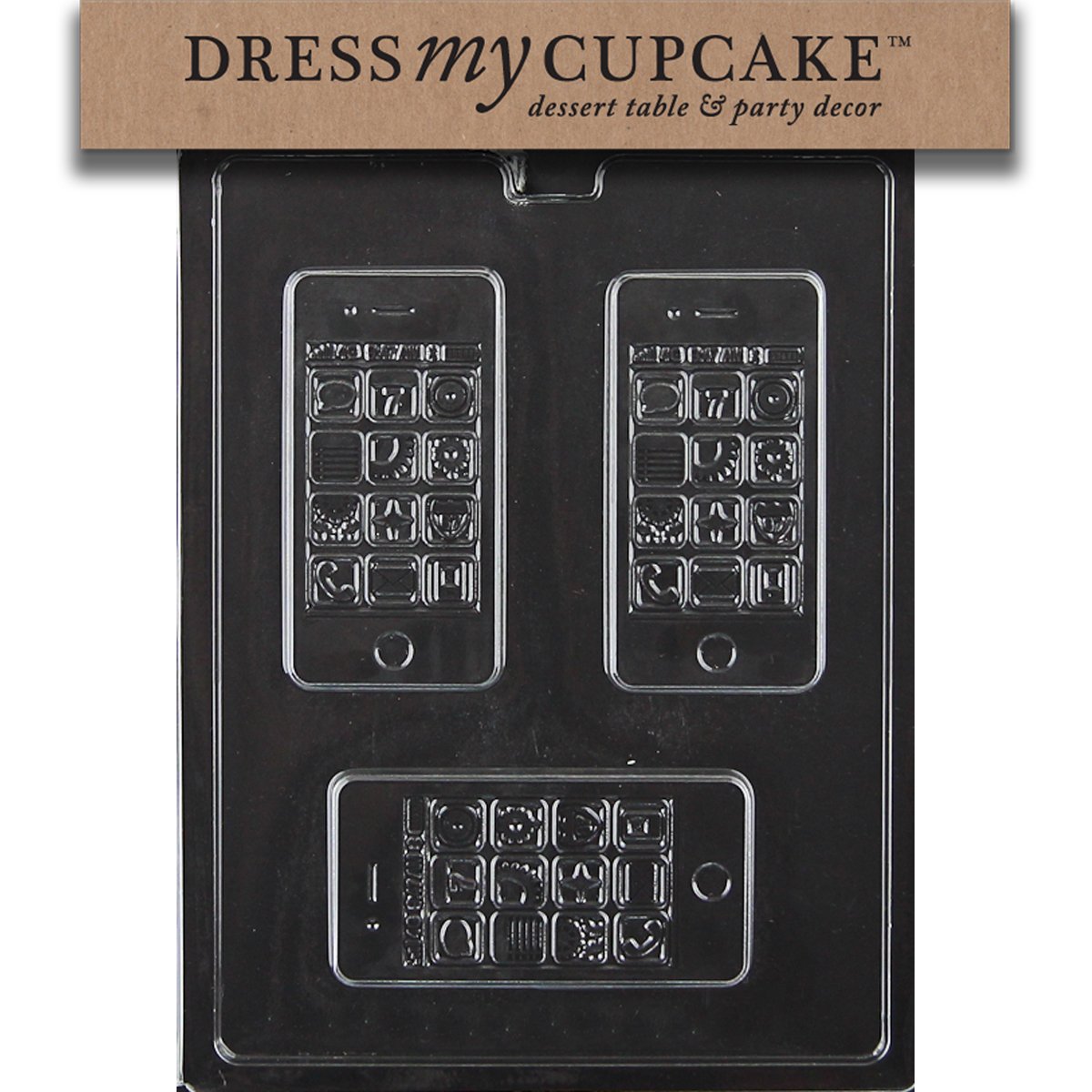 Dress My Cupcake Chocolate Candy Mold, Apple iPhone, Cell Phone, Smart Phone