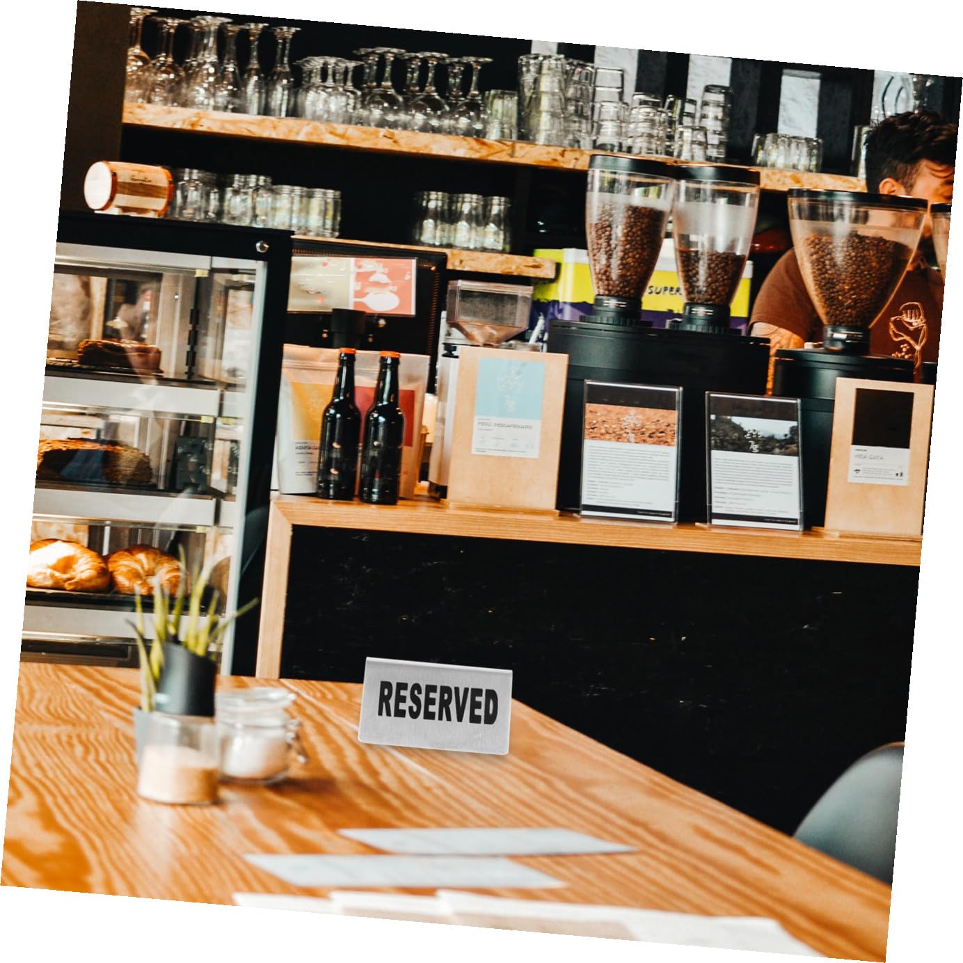 4 Piezas Placas de Mesa Reservadas Inoxidable Doble Cara para Restaurantes y Bodas Señalización Elegante para Reservar Asientos y Banquetes