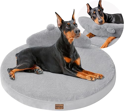 Miniatura 9 de Cama grande para perros, camas ortopédicas para perros extra grandes con funda extraíble lavable, camas impermeables para mascotas con almohada,