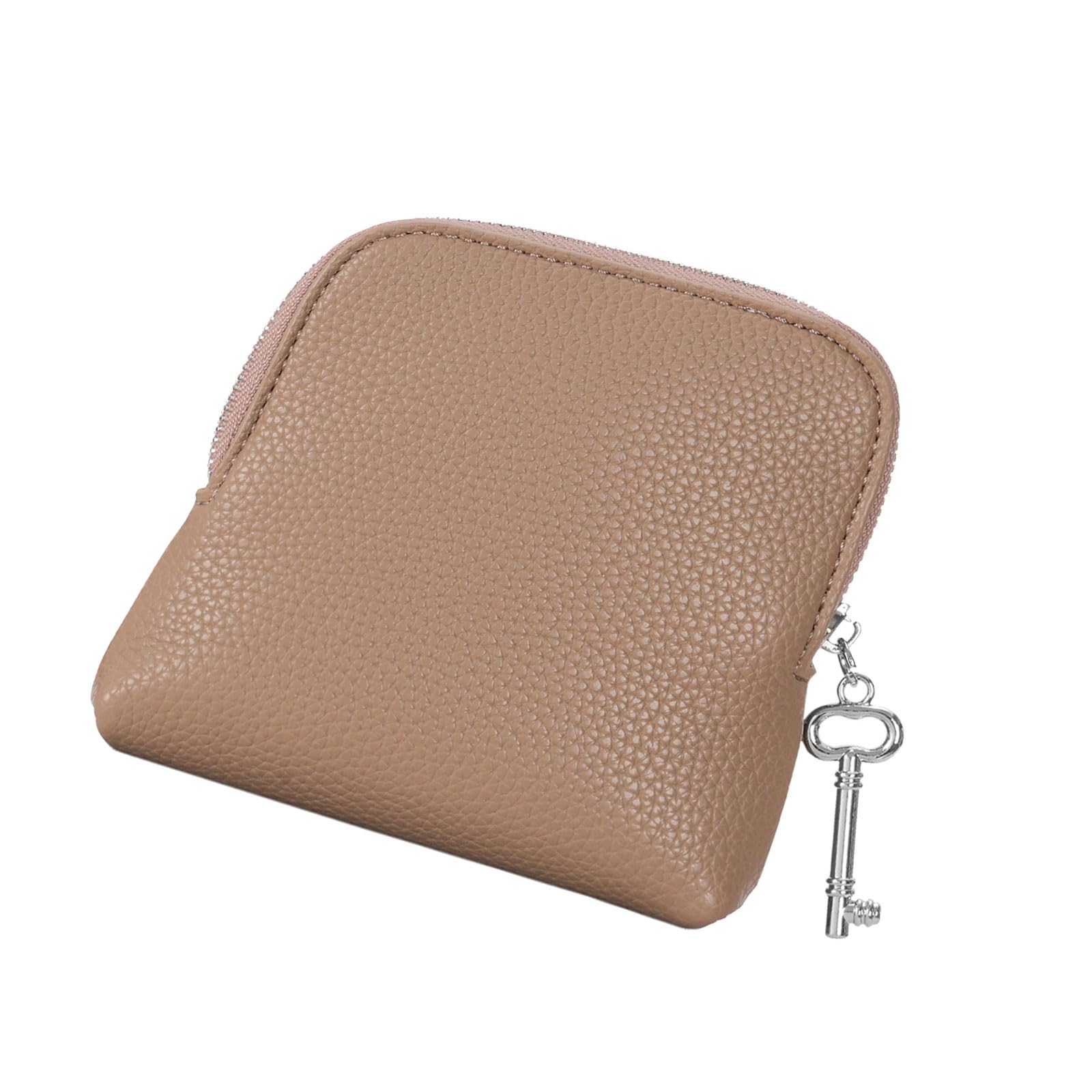 Shntig Compact Accessory Holder Jewelry Case Smooth PU Storage Bag Spacious Layout Protects Rings Bracelets From Scratches Elegant Silver Jewelry