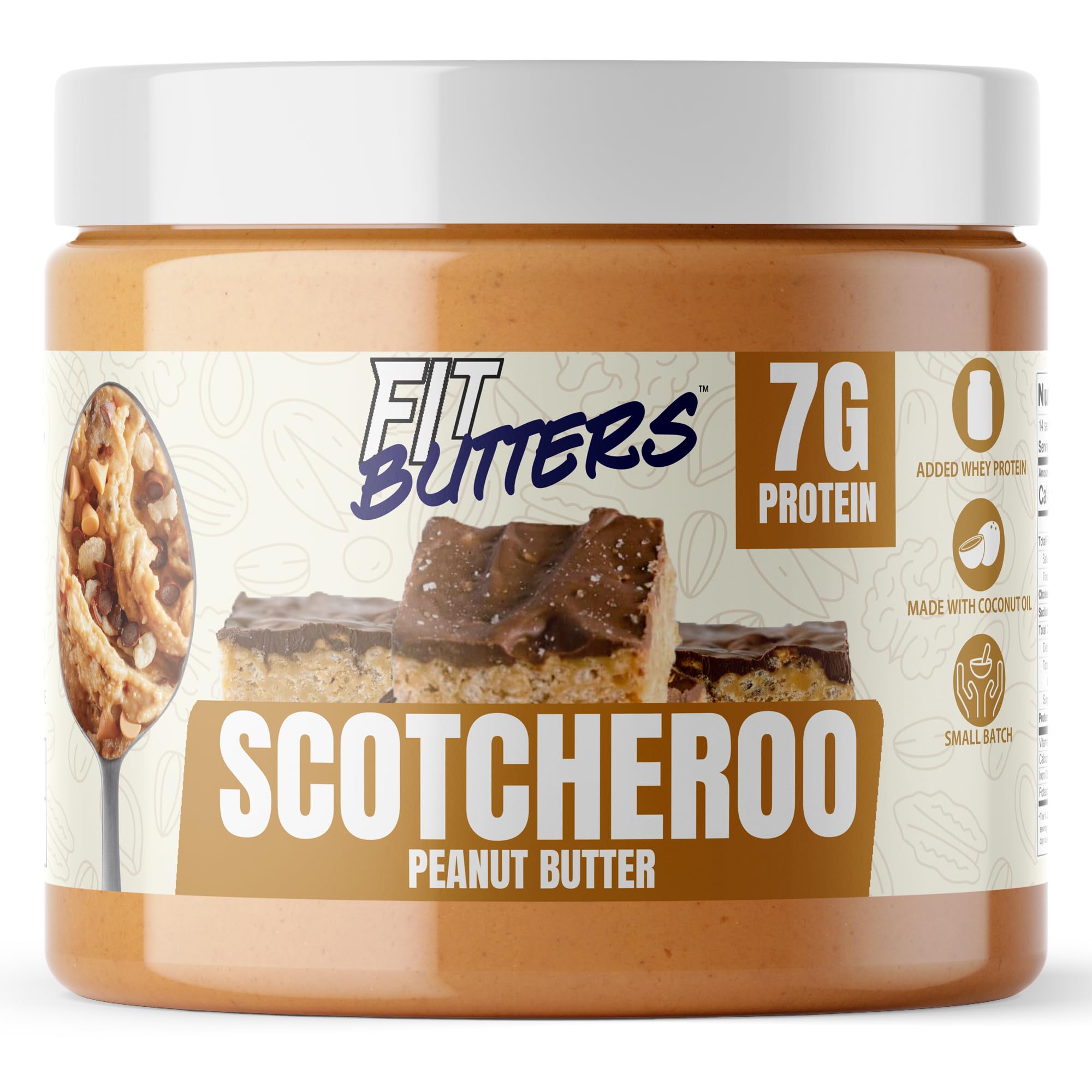 Amazon.com : Fit Butters Scotcheroo Peanut Butter Spread - Added ...