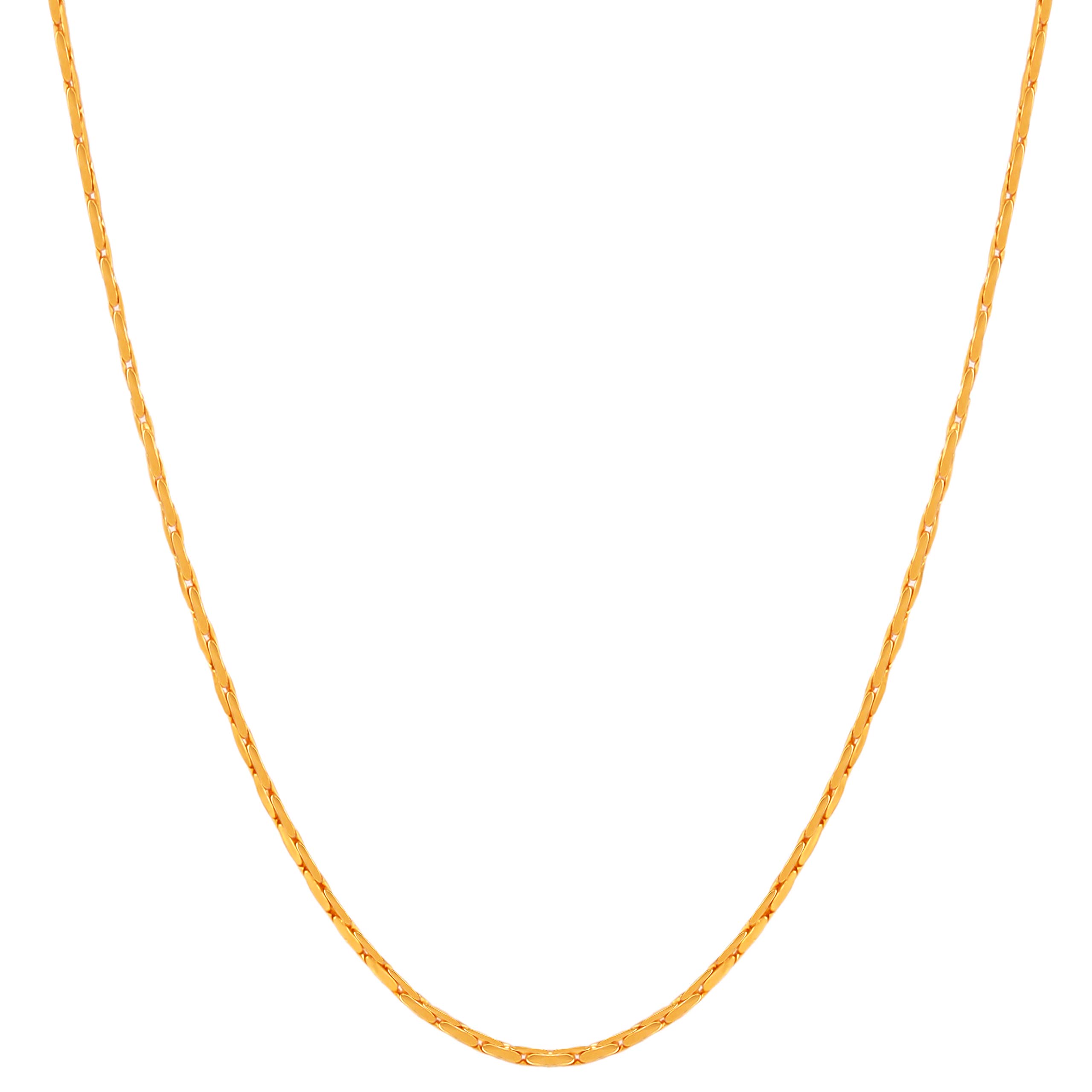 Fashion Frill Gold Plated Chain Necklace For Men Boys Women Girls Jewelry Elegant Thin Double Coated Design Jewellery Gift (B08CRWYLVB) Amazon Price History, Amazon Price Tracker