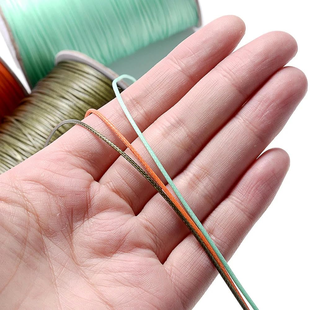 Nici do szycia，Nić poliestrowa Nici do szycia, 0,5-3,0 mm, nić ze sztucznej skóry, woskowana lina, skóra ekologiczna(32,2.5mm)