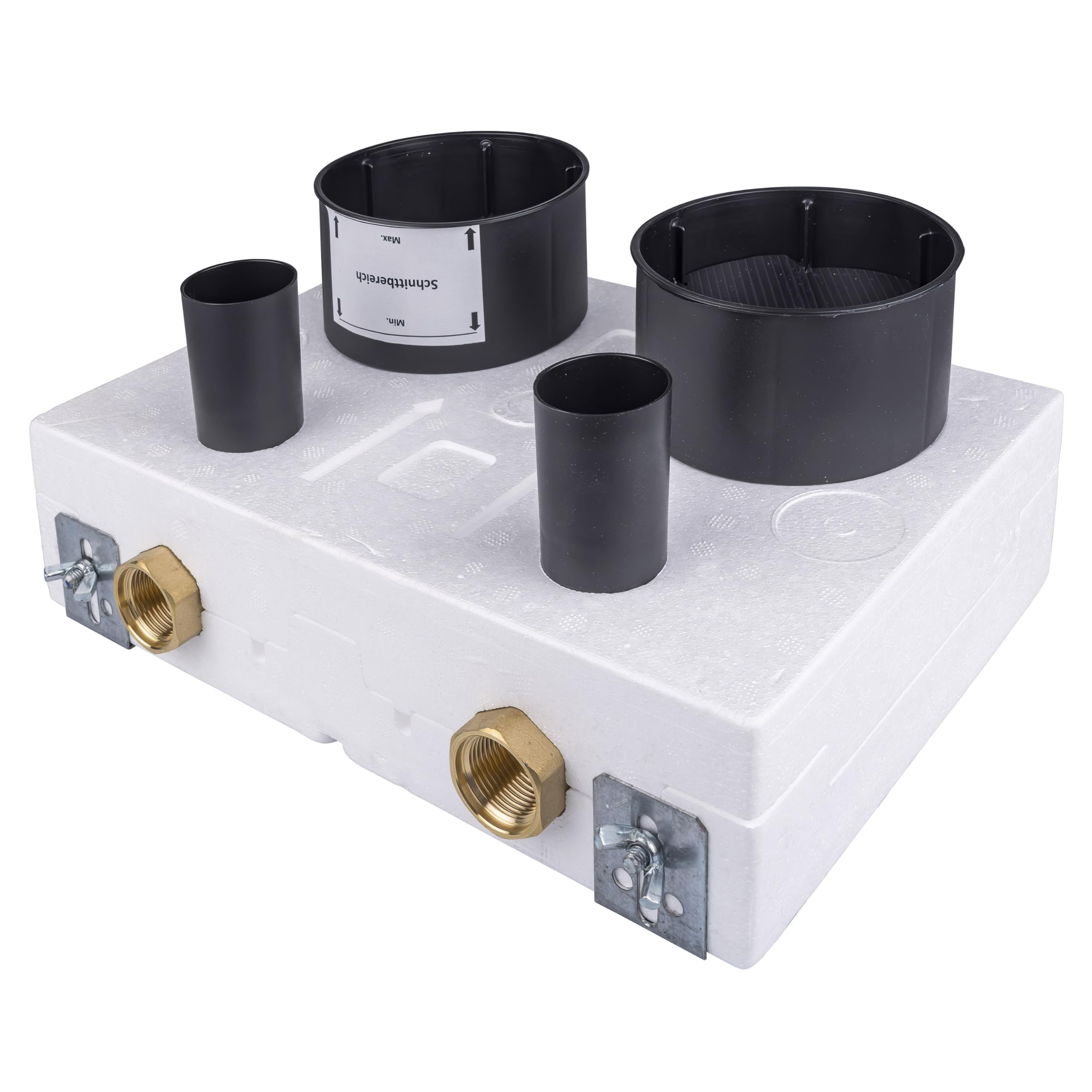SPEWA Bloque de montaje Duo para ISTA compatible con válvula DVGW