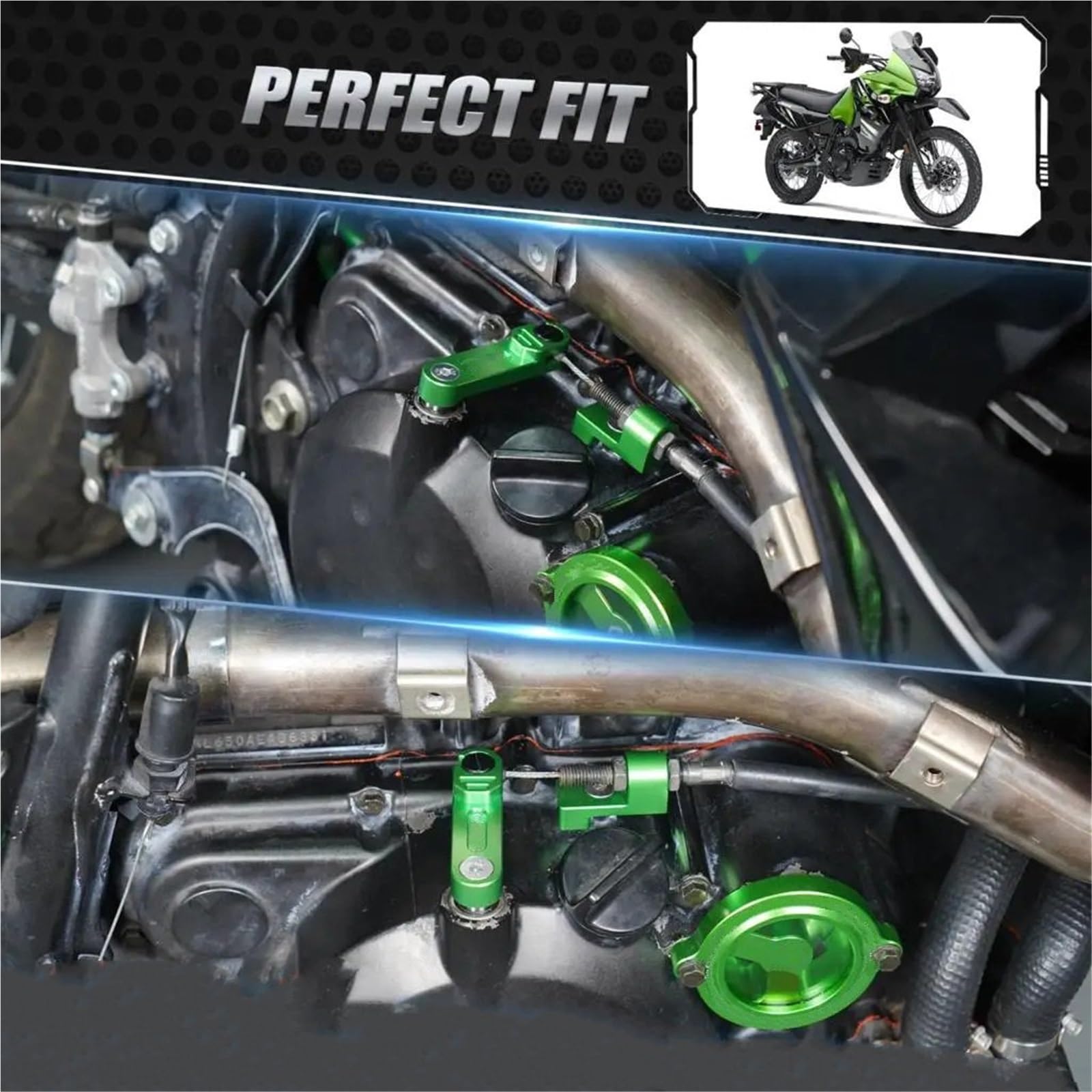 Kable napędowe Pasuje do Kawasaki KLR650 2008-2024 KLR 650 Dźwignia sprzęgła motocyklowa pasująca ramienia Motocyklowe kable napędowe(Frame RHD B)