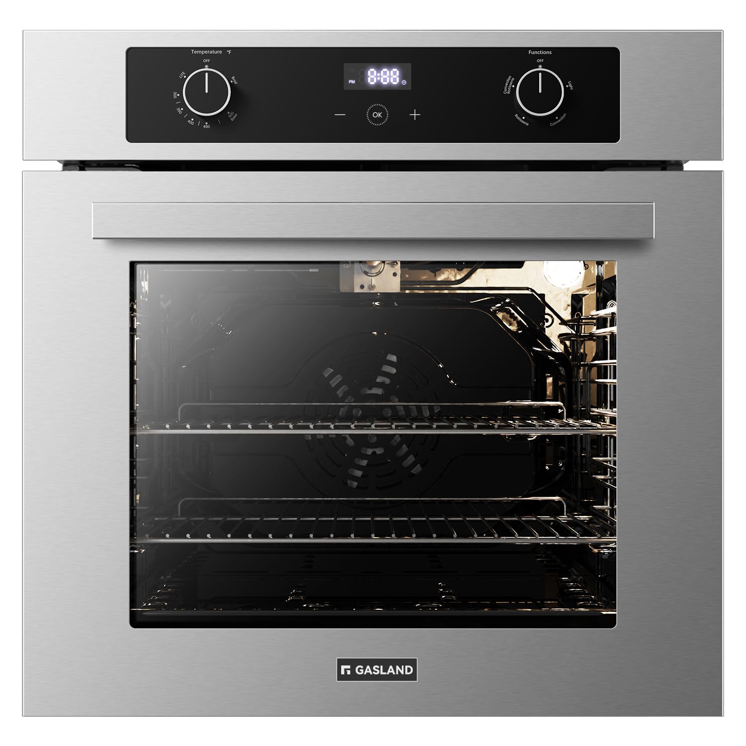 GASLAND 24 Inch Gas Wall Oven, Convection, Rotisserie, 2.12 Cu. Ft.