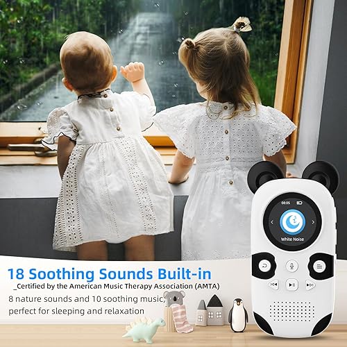 Miniatura 4 de MUZXQII Reproductor MP3 Bluetooth de 64 GB para niños 18 sonidos relajantes, máquina de ruido blanco para dormir bebé, reproductor de música