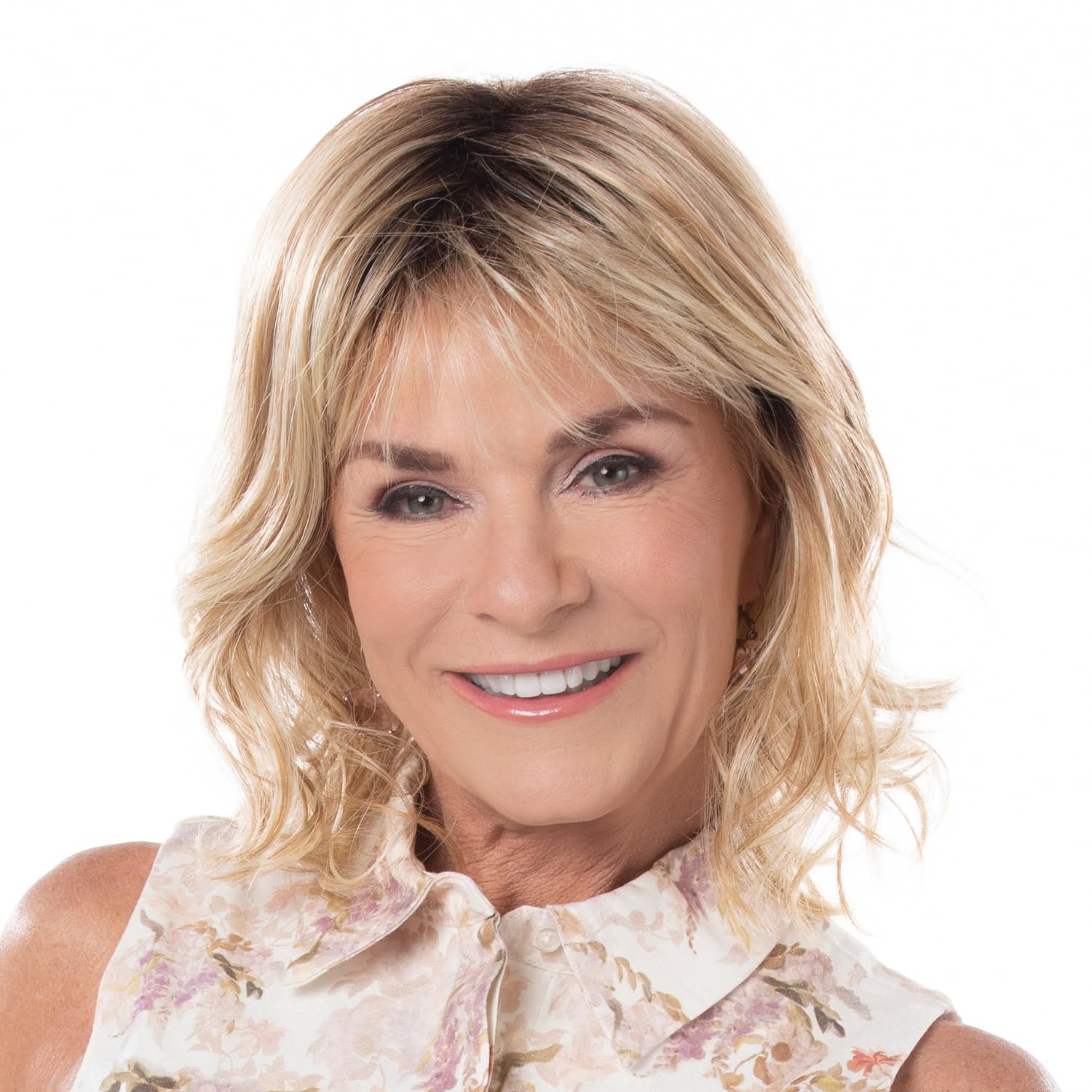Toni Brattin Spectacular Wig - Shoulder-Length Layered Waves & a Soft, Airy Bang - Heat-Friendly Synthetic Fiber Looks & Feels like Natural Hair - Adjustable &