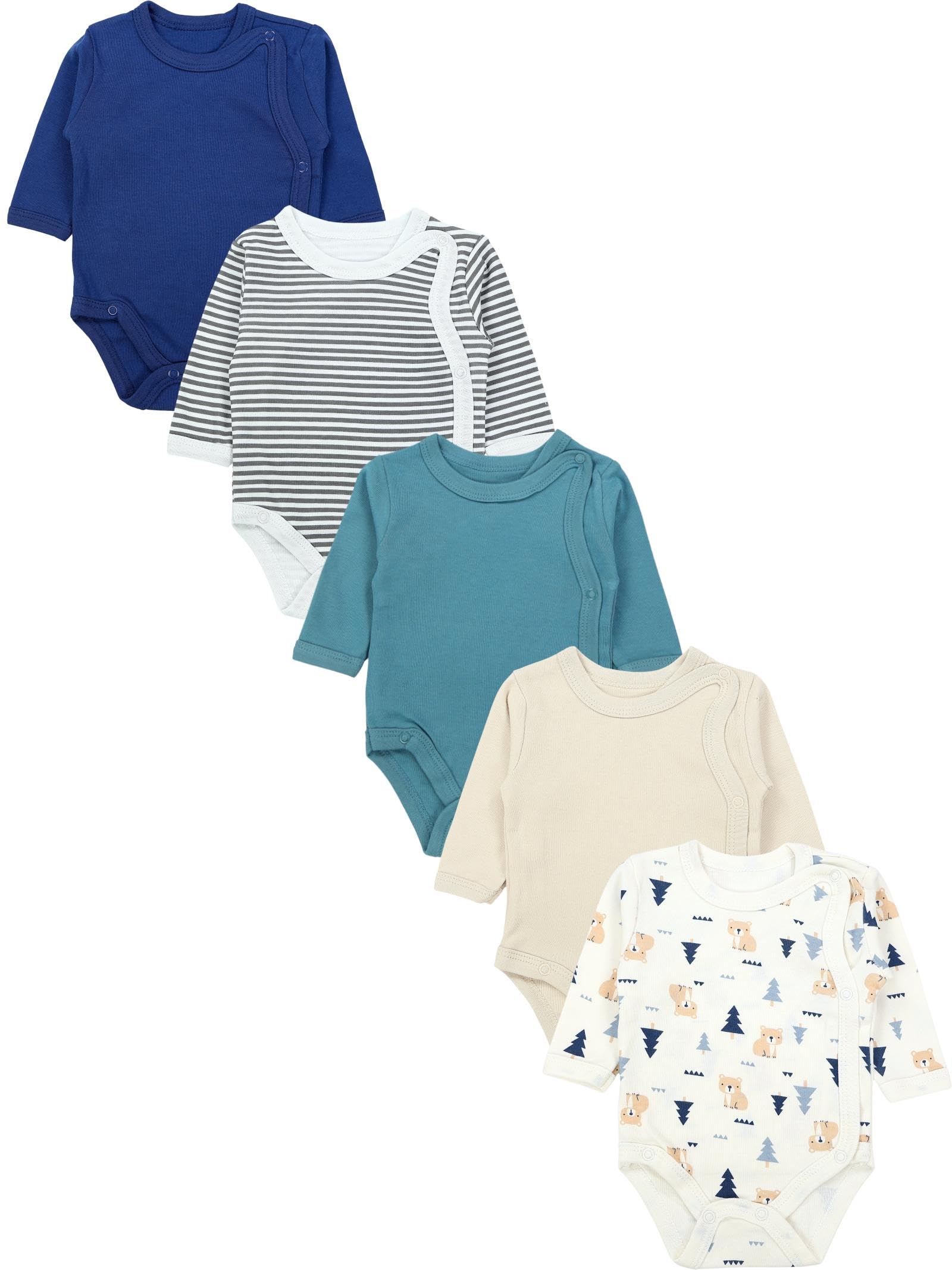 TupTam Body Bebé – Pack de 5 Bodies Bebé Recién Nacido, Body Bebé Niño con Cierre Frontal, 100% Algodón — view 8